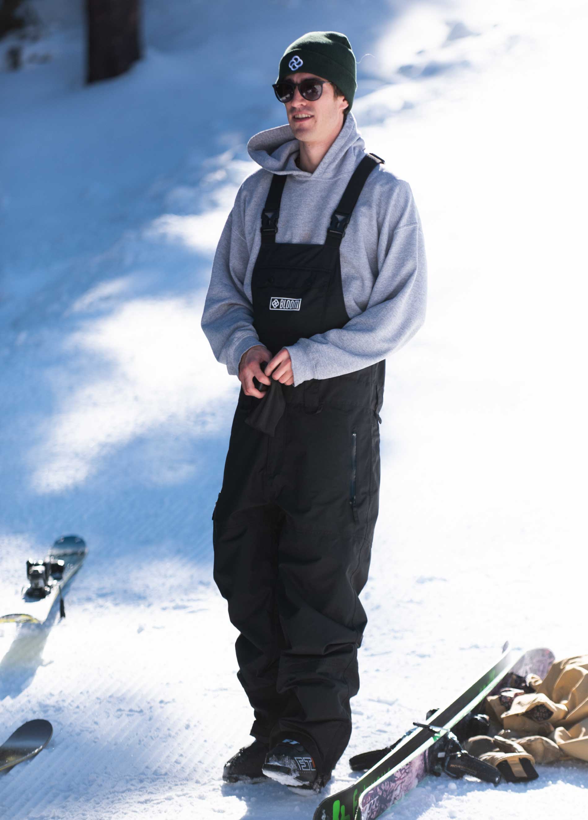 baggy black snow pants bloom outerwear australia