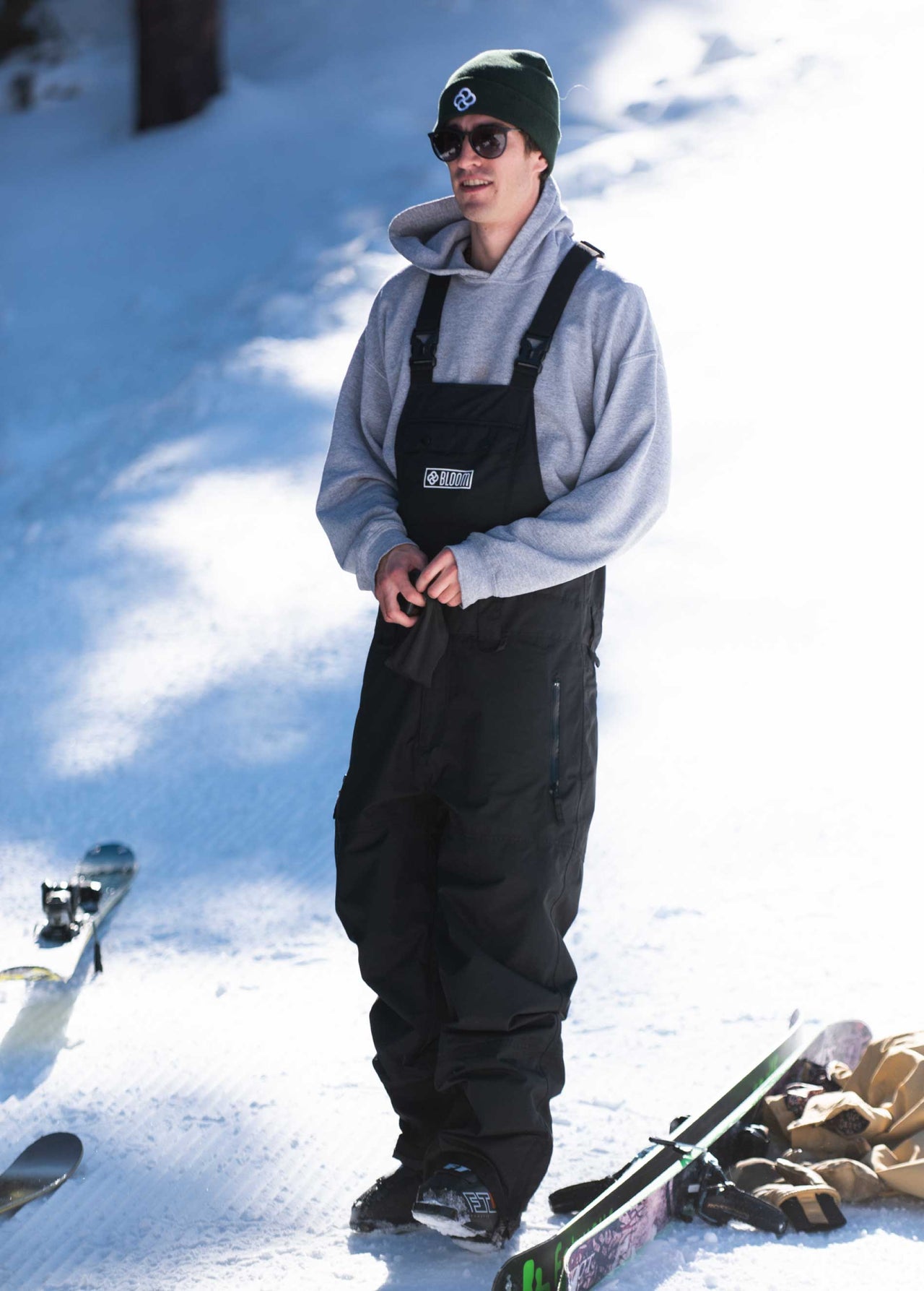 baggy snow bibs new zealand by bloom outerwear
