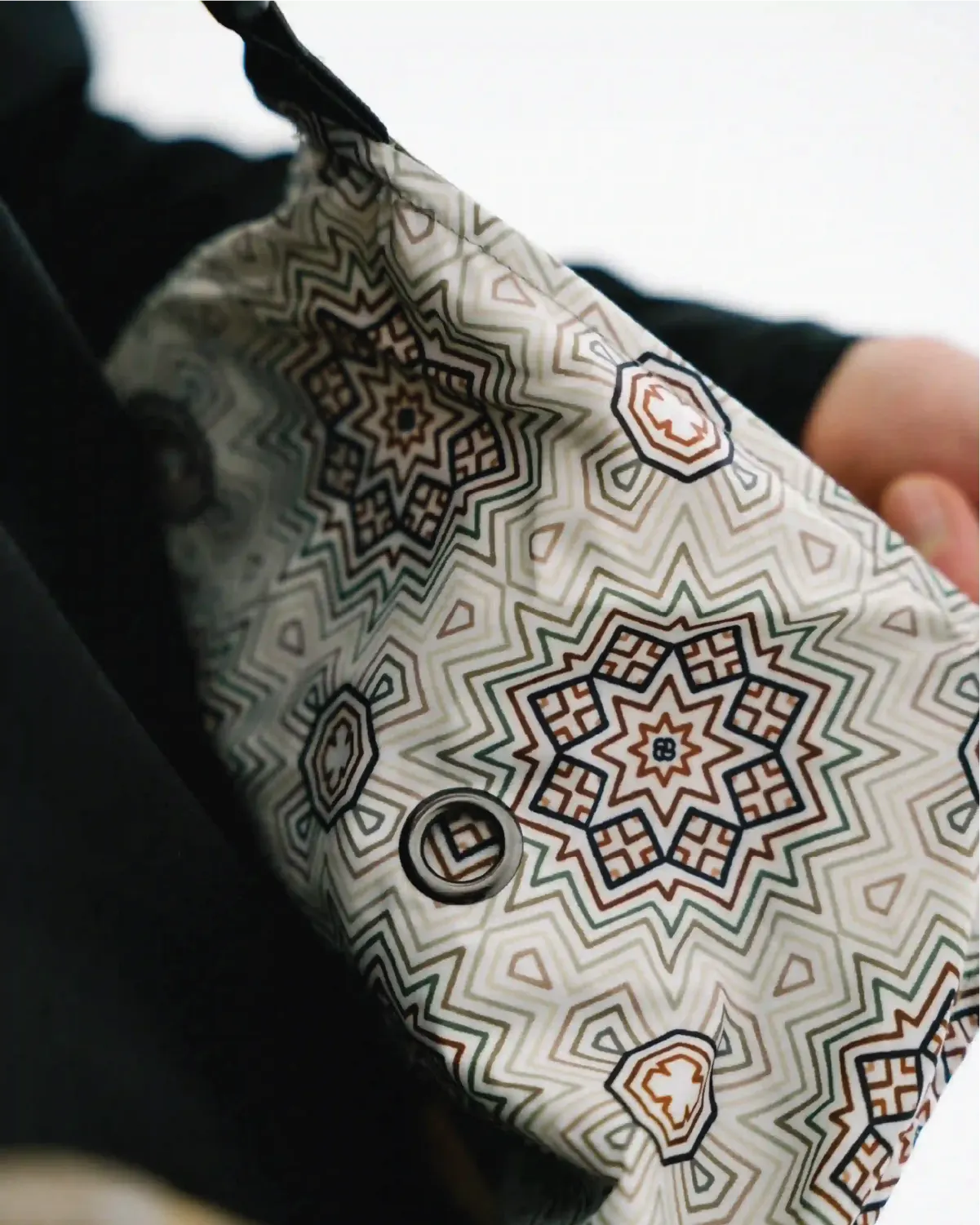 Liner print on interior of the best ski bibs for men