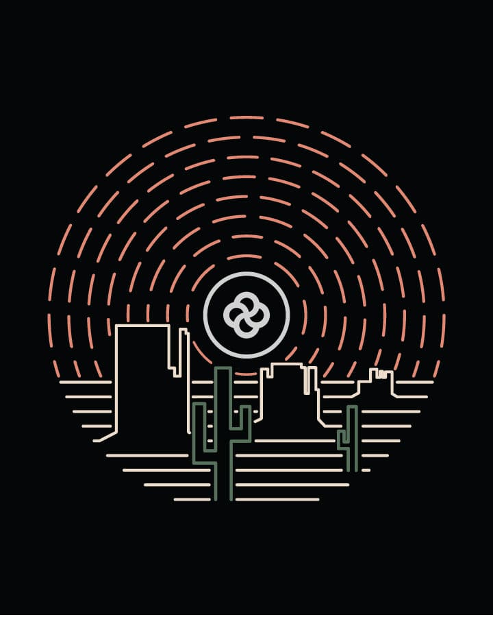 Desert Shirt Graphic Monument Valley Black Bloom Outerwear