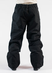 Men's black baggy ski pants, back view - Team Ski Pant