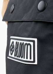 Men's snowboard bib with silicone branding